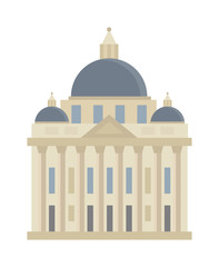 Abstract flat building vector illustration