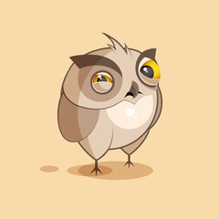 Owl is squints