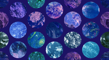 Cosmic Paper Marble Wallpaper Seamless Pattern