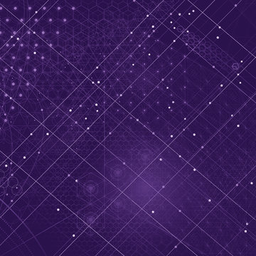 Sacred geometry symbols and elements background