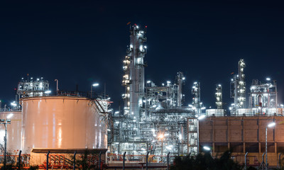 Oil refinery gas industry plant of petroleum