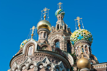 Fototapeta na wymiar The Church of the Savior on Spilled Blood (Spasa na Krovi), Saint Petersburg, Russia