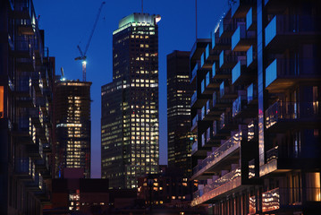 City of Montreal at night