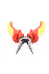 red yellow pliers