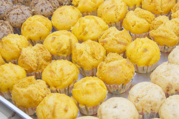 pumpkin cake on sale in Thailand market