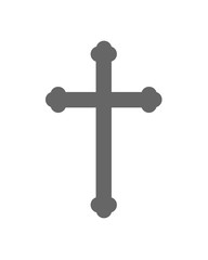 Black Christian Cross - vector illustration.