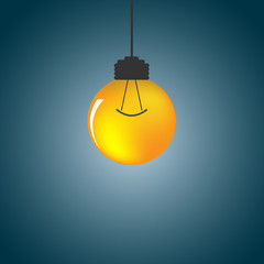 Light bulb - vector illustration