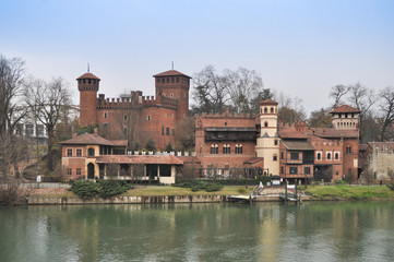 Fototapeta na wymiar Medieval Castle in Turin