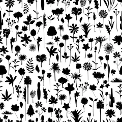 Hintergrund Pflanzen Silhouetten © wendeliu