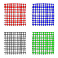 Top view checkered tablecloth pattern