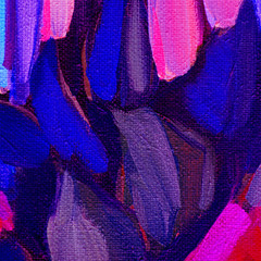 decorative painting for an interior by oil on canvas, illustrati © Mikhail Zahranichny