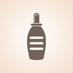 Fototapeta premium Icon Of Baby Milk Bottle.