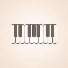 Icon Of Piano Keys.