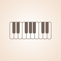 Icon Of Piano Keys.