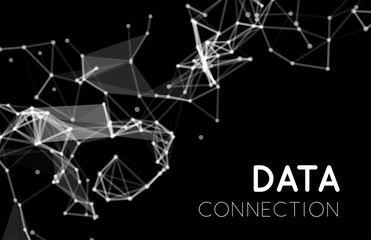 Abstract network connection background