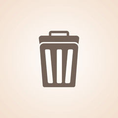 Icon Of Delete, Recycle Bin, Dust Bin, Trash Can.