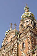 Fototapeta na wymiar Church of the Saviour on Spilled Blood or Cathedral of the Resurrection of Christ, St. Petersburg, Russia