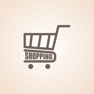Icon Of Shopping Cart.