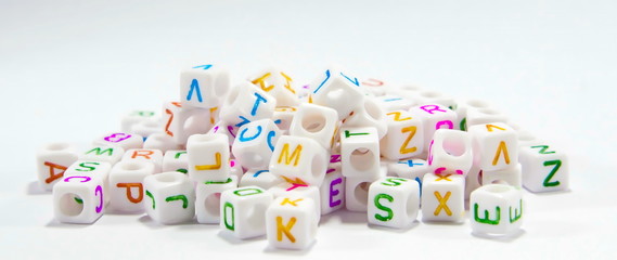 alphabet beads plastic