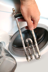 Obraz na płótnie Canvas electric heater from washing machine