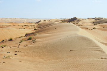 Landscape of Empty Quarter, Rub al Khali Desert, Oman