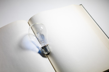 book and light bulb