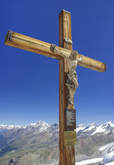 Blick vom Kleinen Matterhorn 3889 &uuml;ber die Walliser Berge