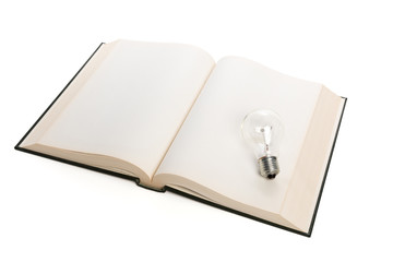 book and light bulb