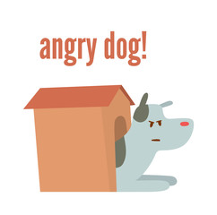 Dog house vector illustration