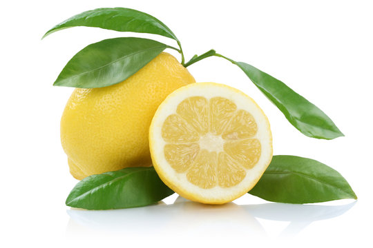 Zitrone Früchte Freisteller freigestellt isoliert