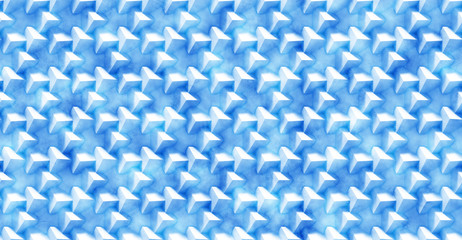 Fototapeta premium seamless abstract 3d background pattern made of an array of cubes in blue and white - with grunge 