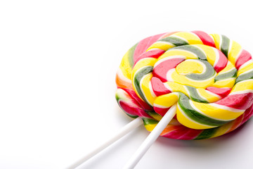 Lollipop on white