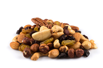 Mix nuts and dry fruits