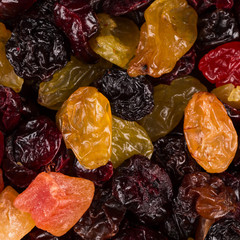 Mix variety of dried fruit