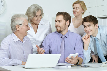Fototapeta premium portrait of businesspeople at office