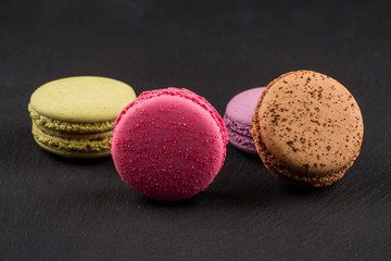 Tasty colorful macaroons