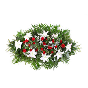 Green Funeral Wreath