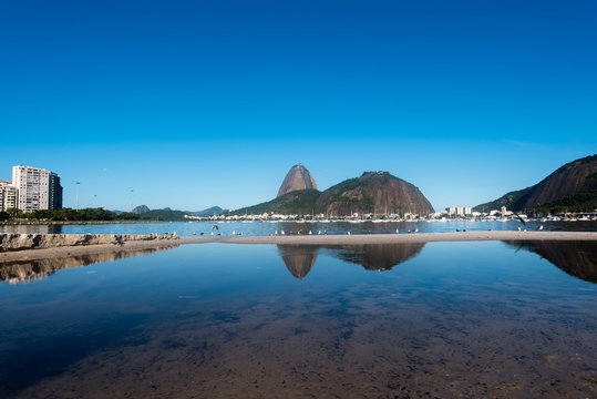 Sugarloaf Mountain in Rio de Janeiro is the Landmark of the City