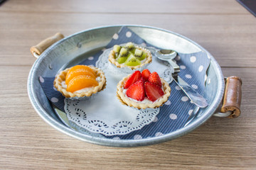 Tart fruit with bright colors palatable.