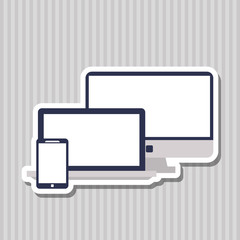 Gadgets icon design, vector illustration