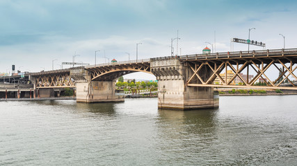 Burnside Bridge, spanning the Willamette River in Portland, Oregon. It was added to the National...