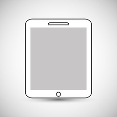Tablet icon design, vector illustration