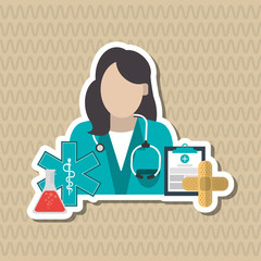 Doctor icon design , vector illustration