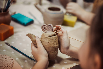 children's hands sculpts