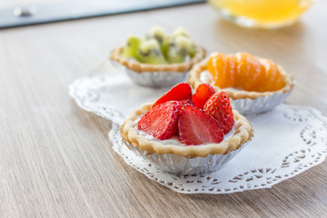 Tart fruit with bright colors palatable.