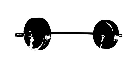 barbell silhouette