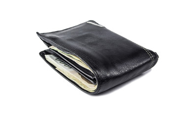 Wallet isolated white background