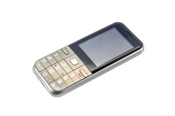 Old mobile phone,Old cell phone isolated on white background