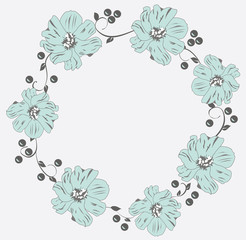 Vintage Floral Wreath
