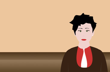 illustration of a businesswoman.